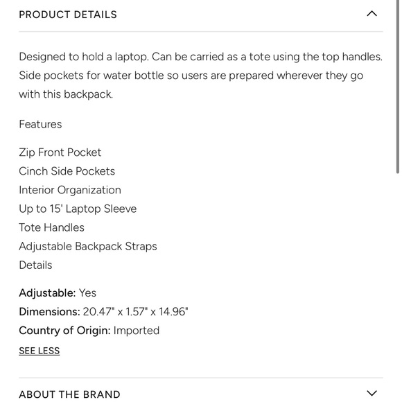 Katie Backpack by Vooray - Picture 5 of 5